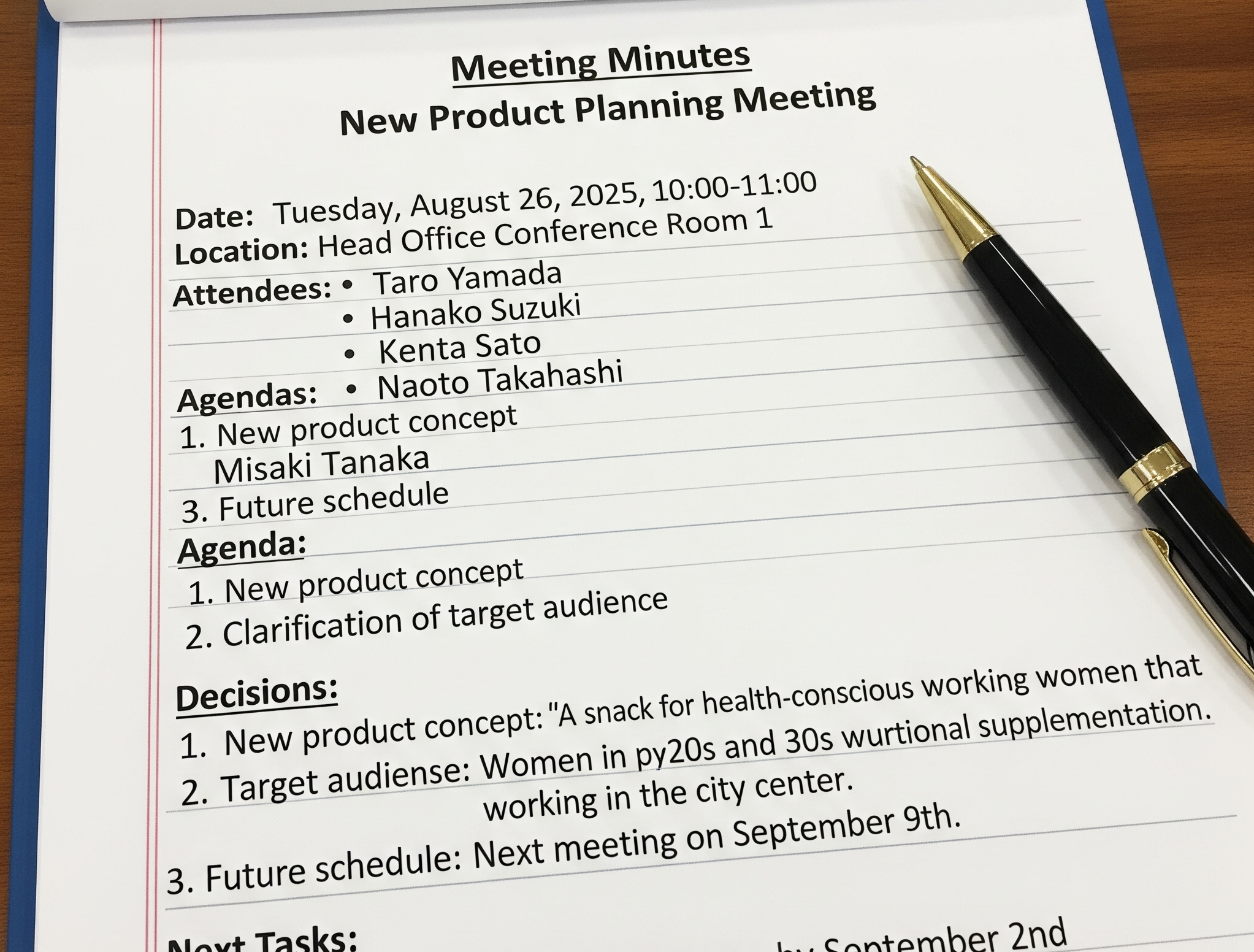 議事録サマリー